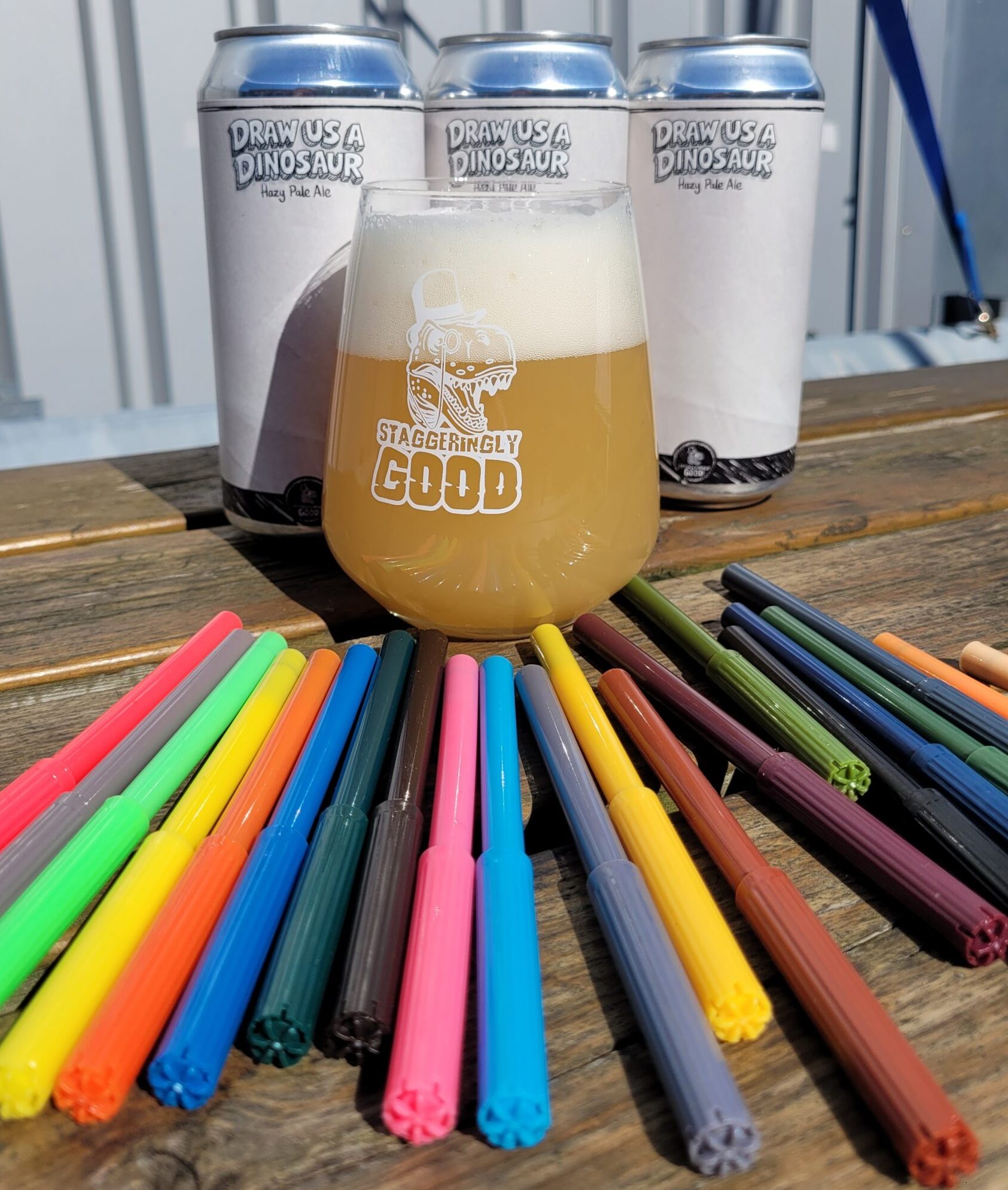 DRAW US A DINOSAUR - Hazy Pale Ale 440ml (5.5%) - Image 2