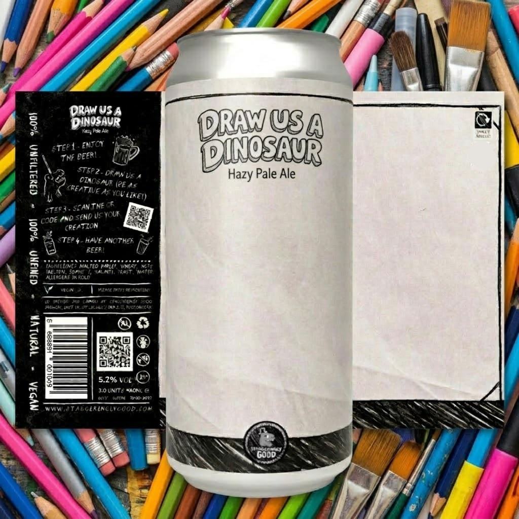 DRAW US A DINOSAUR - Hazy Pale Ale 440ml (5.5%)